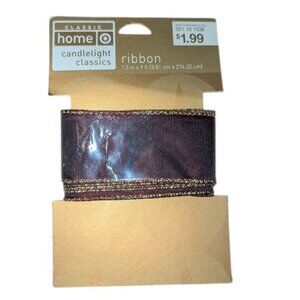 NEW Vintage 2005 Classic Home Candlelight Classics Target Satin Solid Ribbon 9'